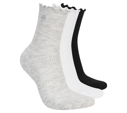 Skechers Women|Clothing | 3 Pack Women's Ankle Lettuce Socks