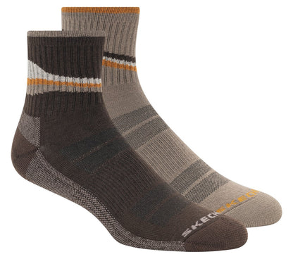 Skechers Clothing | 2 Pack Men's Quarter Trail Socks