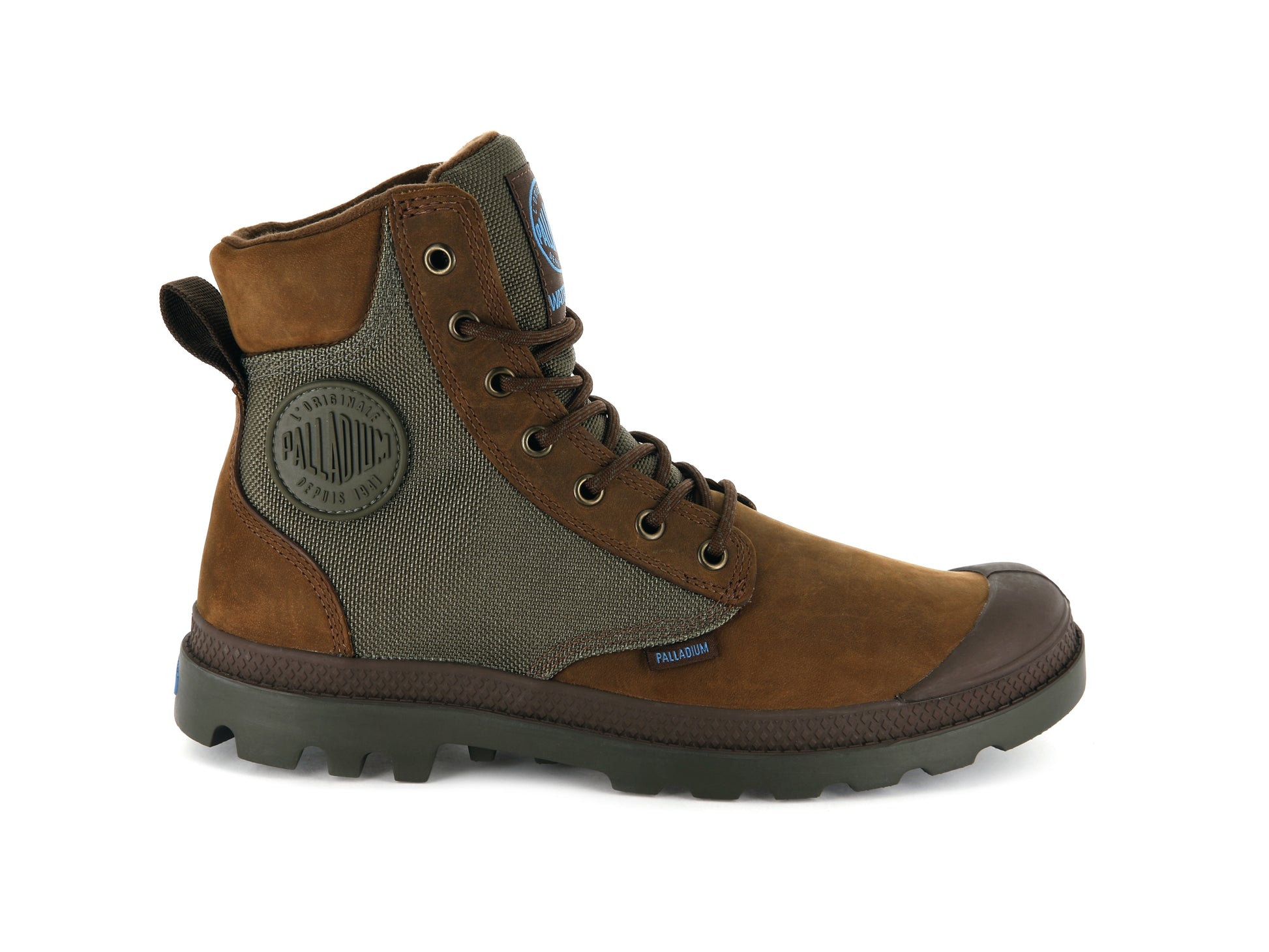 PAMPA SPORT CUFF WPN BRIDLE BROWN/MOON MIST Palladium