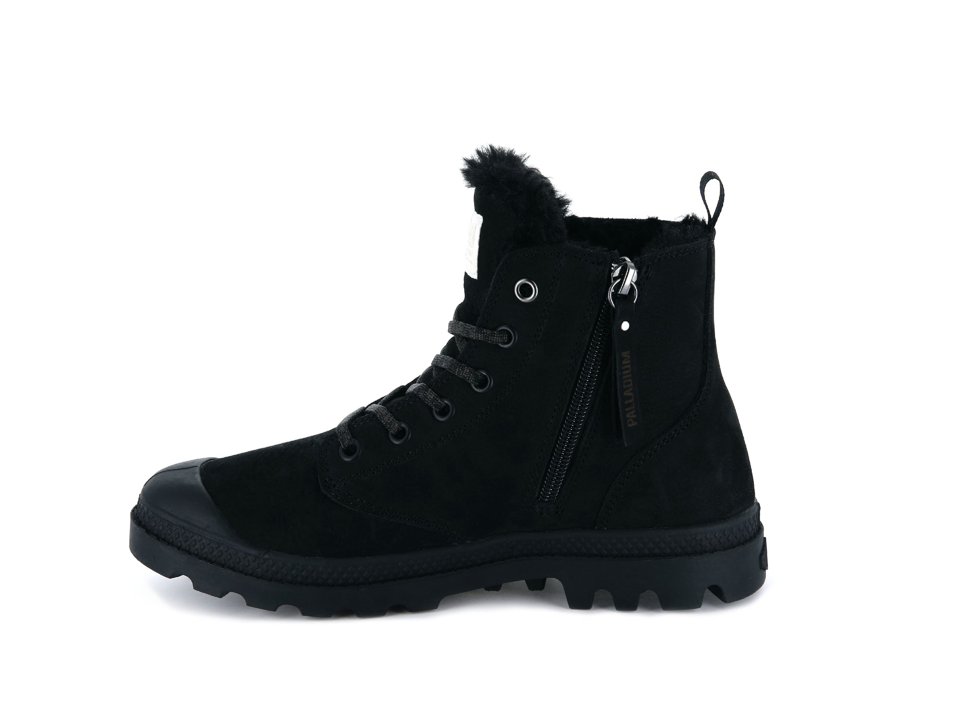 PAMPA HI ZIP WL BLACK/BLACK Palladium