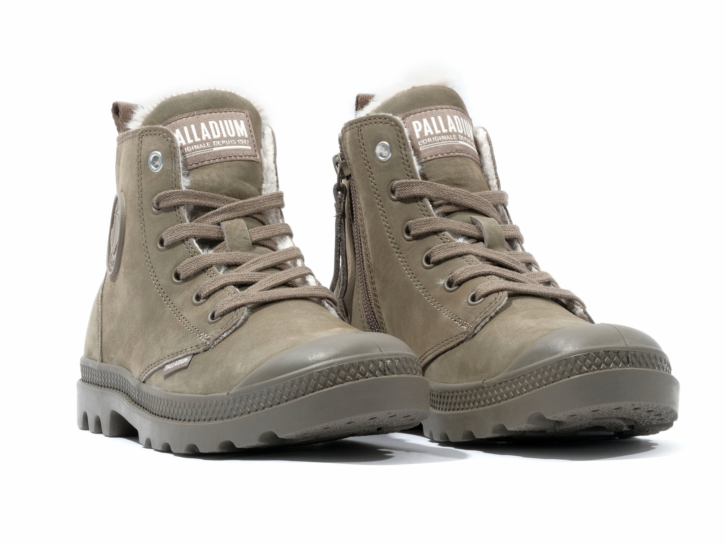 PAMPA HI ZIP WL DUSKY GREEN Palladium