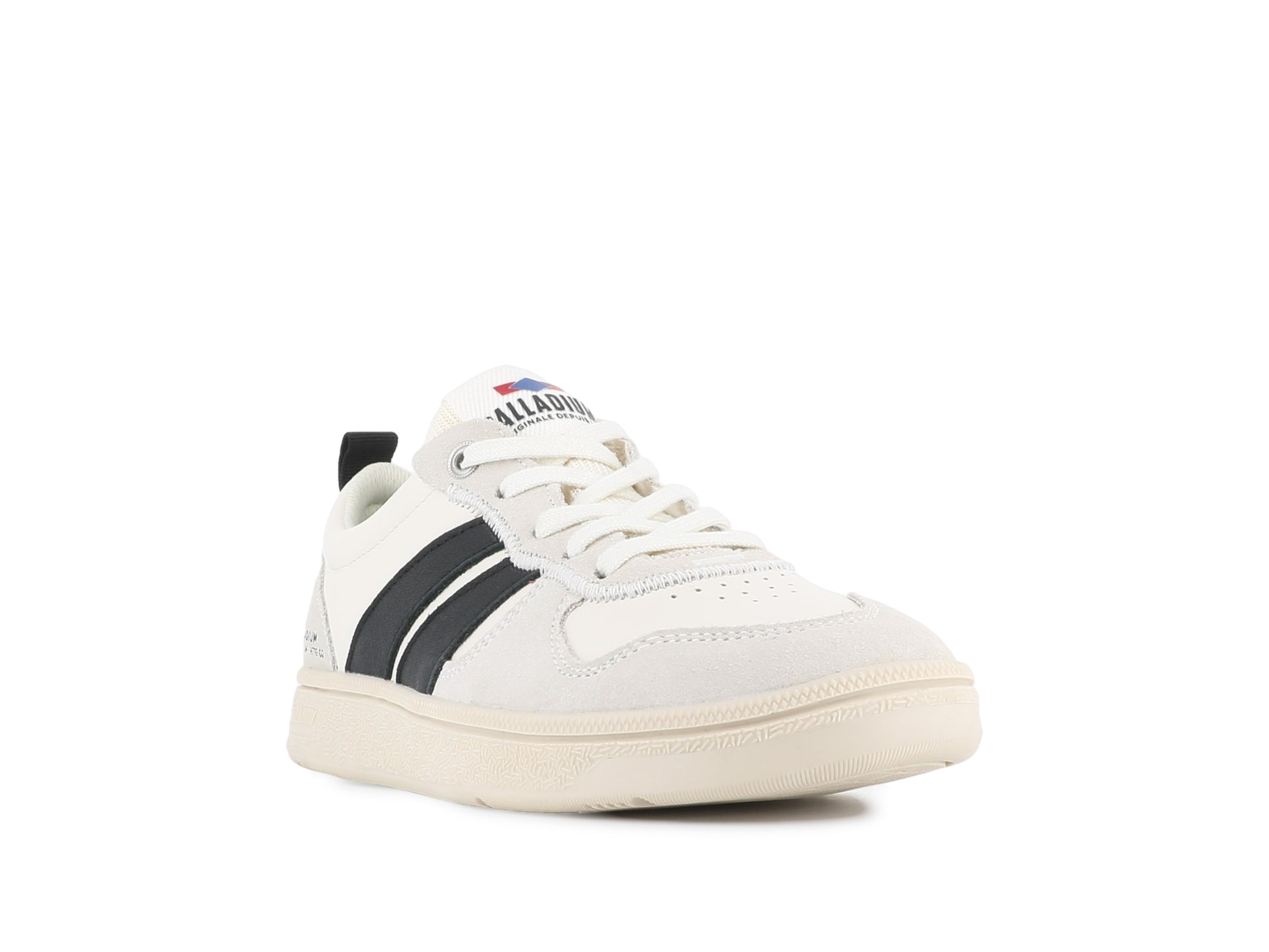 PALLACUP FLAME LTH CREAM WHITE/BLACK Palladium