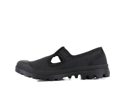 PAMPA MARY-JANE WASHED BLACK Palladium