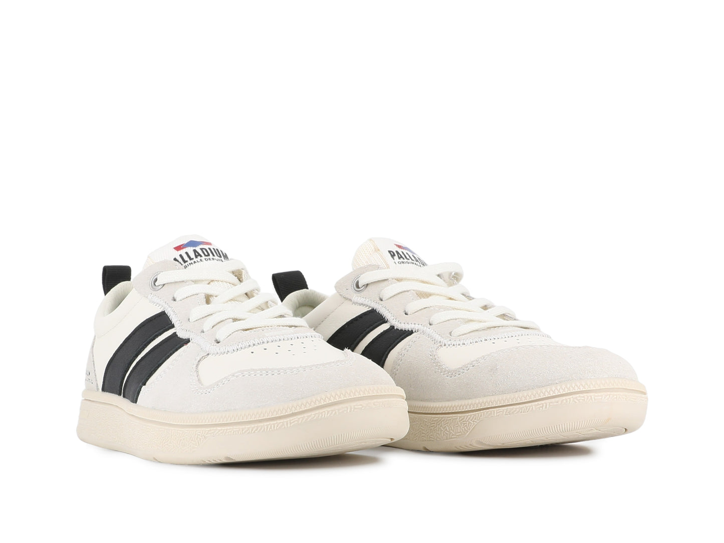 PALLACUP FLAME LTH CREAM WHITE/BLACK Palladium