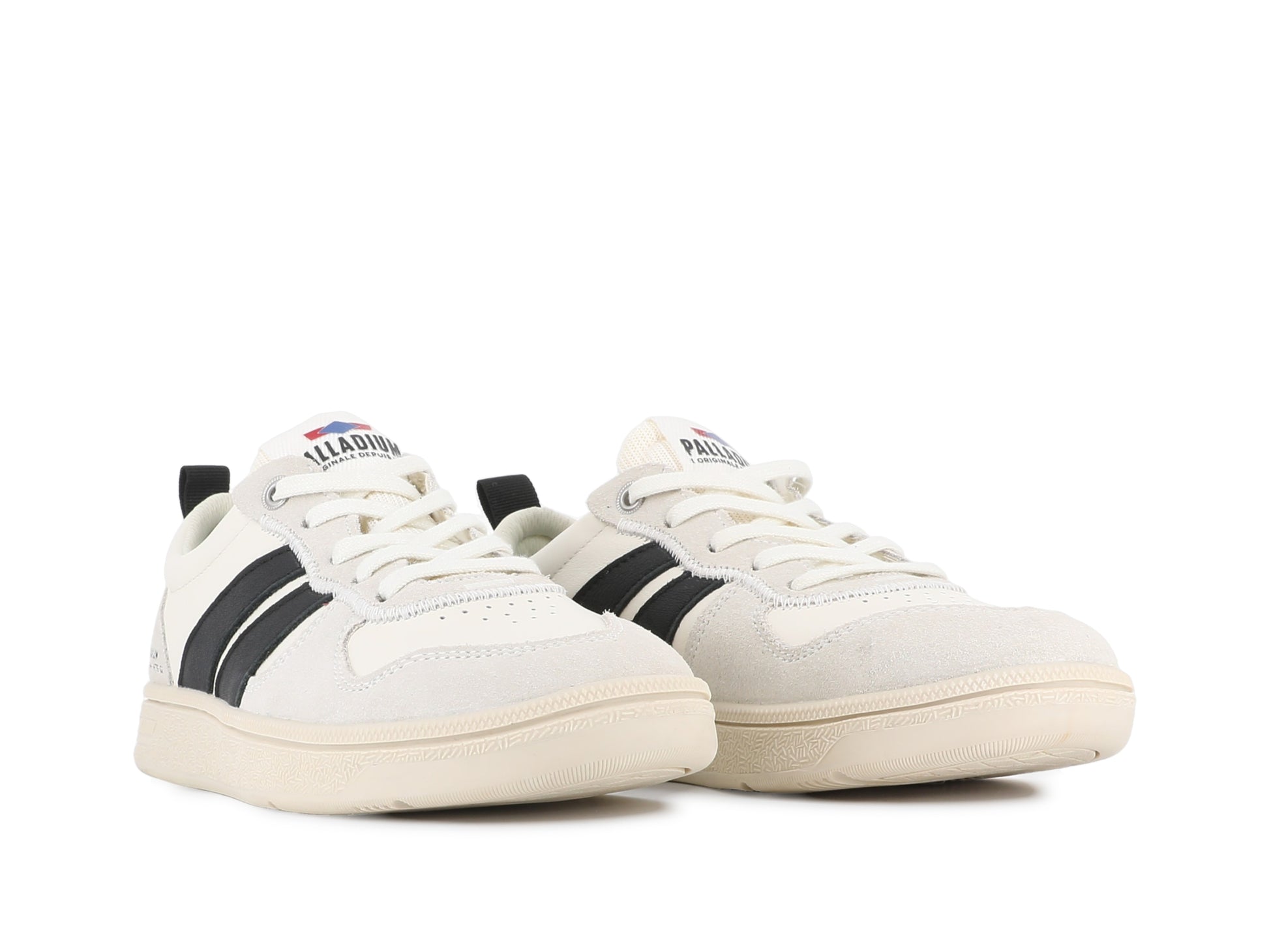 PALLACUP FLAME LTH CREAM WHITE/BLACK Palladium