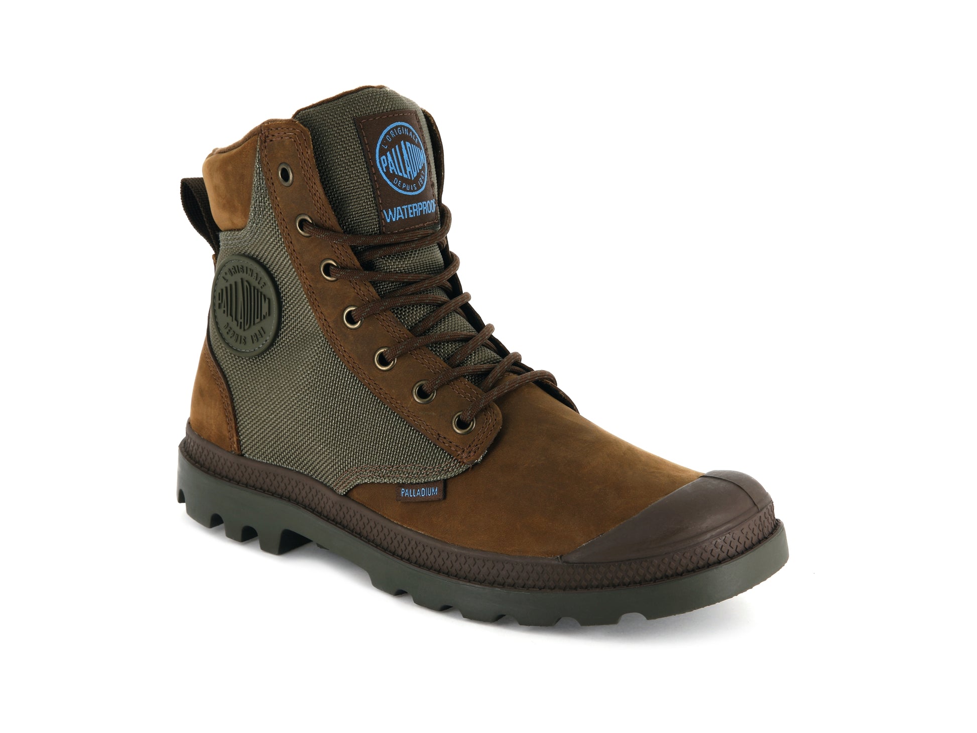 PAMPA SPORT CUFF WPN BRIDLE BROWN/MOON MIST Palladium