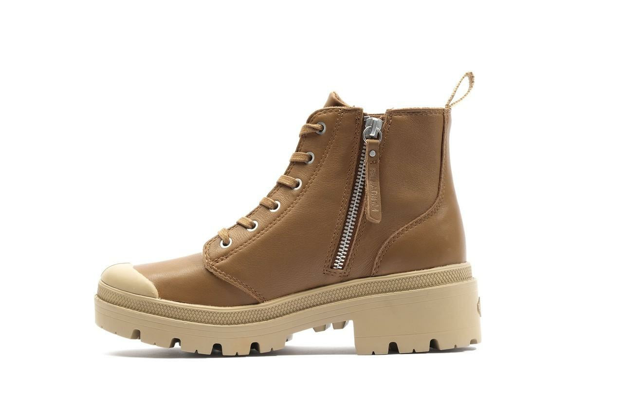 PALLABASE LEATHER DEAR BROWN Palladium